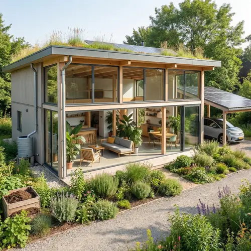 Sustainable Modern Design: Eco-Friendly House & Garden