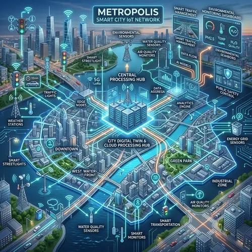 Collaborative IoT Architecture for Smart Cities & Monitoring