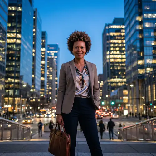 Confident Independent Woman in Urban Setting | Empowerment Visuals