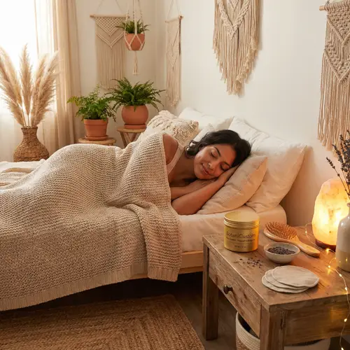 Tranquil Bohemian Bedroom with BotaniCustom Hair Cream