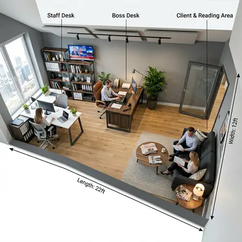 Modern Mutual Fund Office Layout Design