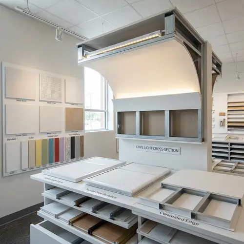 False Ceilings: T Grid Edge Types, Gypsum Boards & Cove Light Design