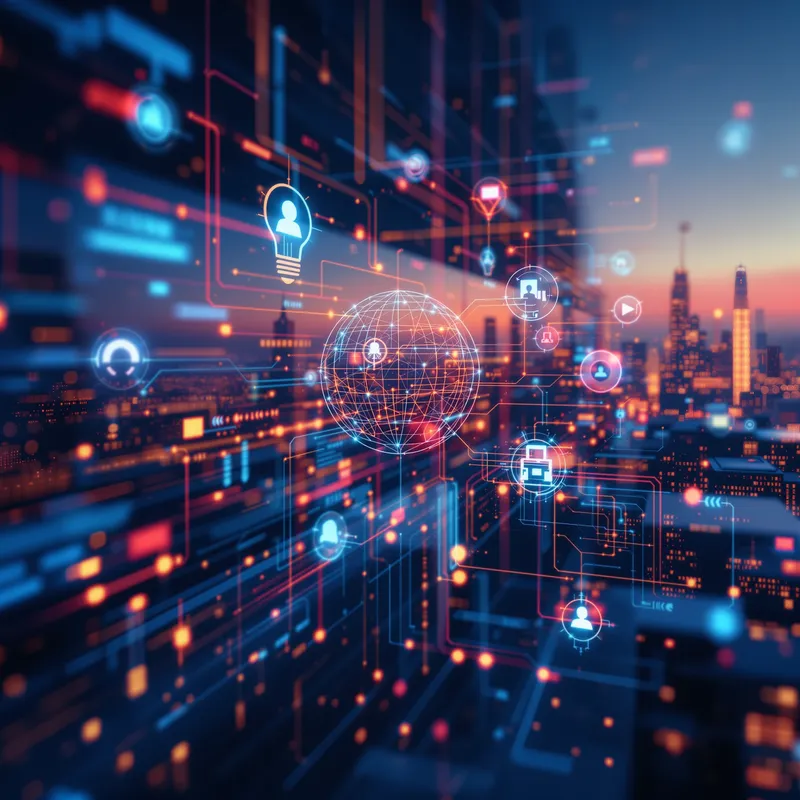 AI-Driven Security Systems Backgrounds for Teams & Zoom