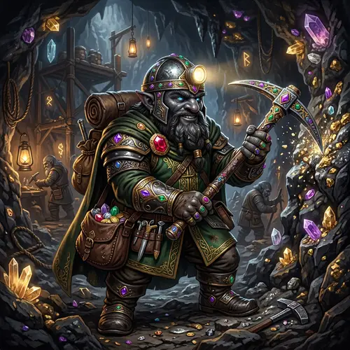 Rich Deep Gnome Miner for D&D 5E