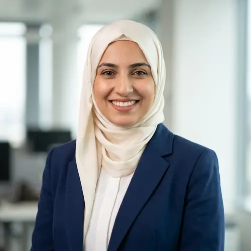 Elegant Hijab Fashion Portrait of a Muslim Model