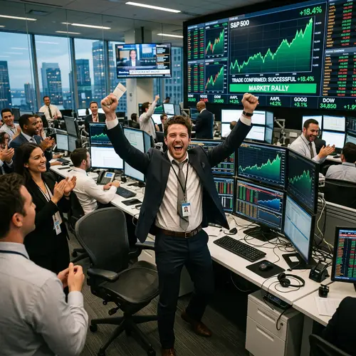 Successful Trader Celebration: Excitement & Profits