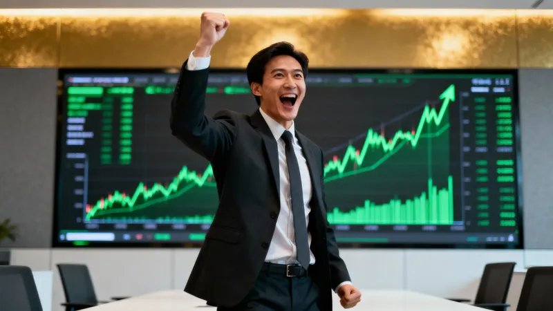 Successful Trader Celebration: Excitement & Profits