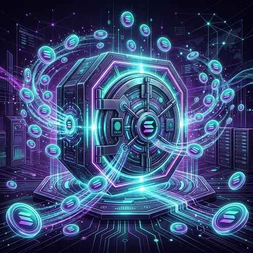 Secure Storage for Solana Tokens - Vault Illustration