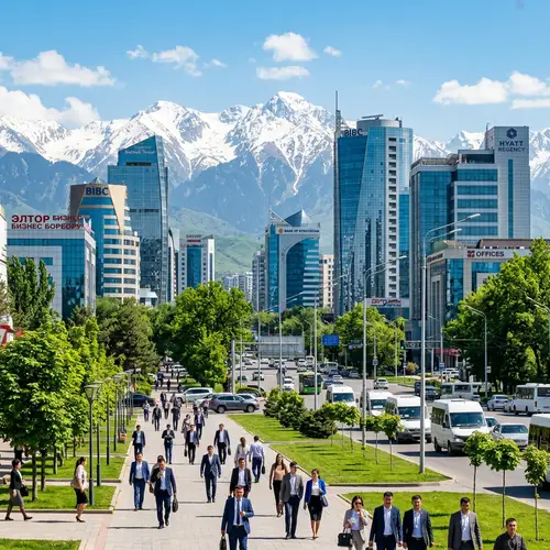 Bishkek City International Business Center: Urban Marvels & Mountain Backdrop
