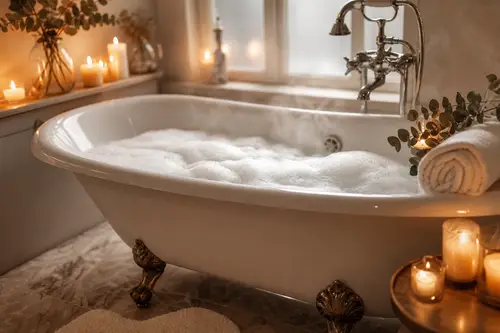Luxurious Bath Scene: Relax in Elegance