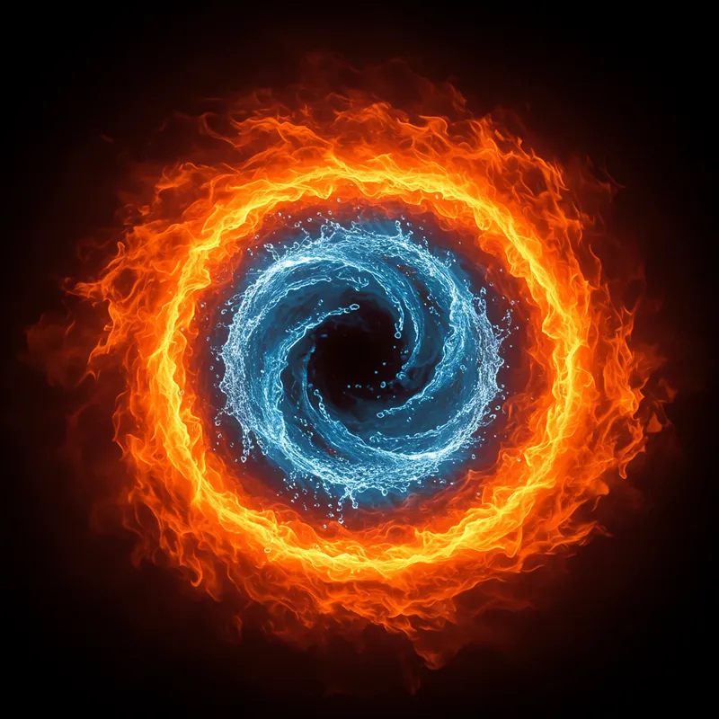 Fire and Water: A Symbolic Conflict in Art