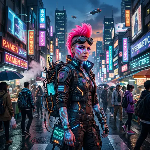 Cyberpunk Girl: Embrace the Neon Future
