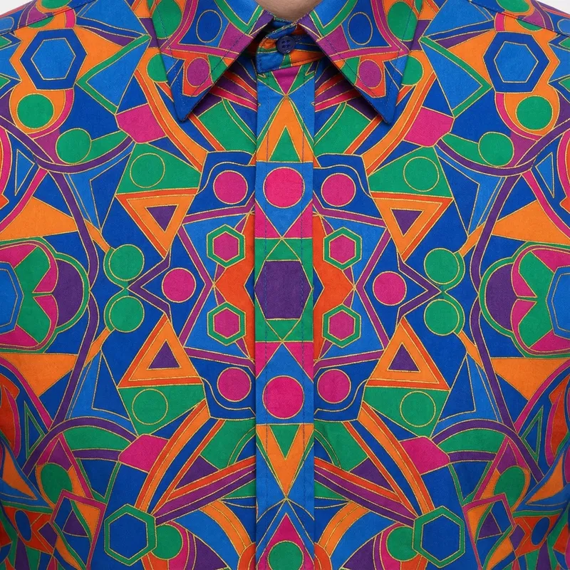 Stylish Geometric Shirt Pattern Design