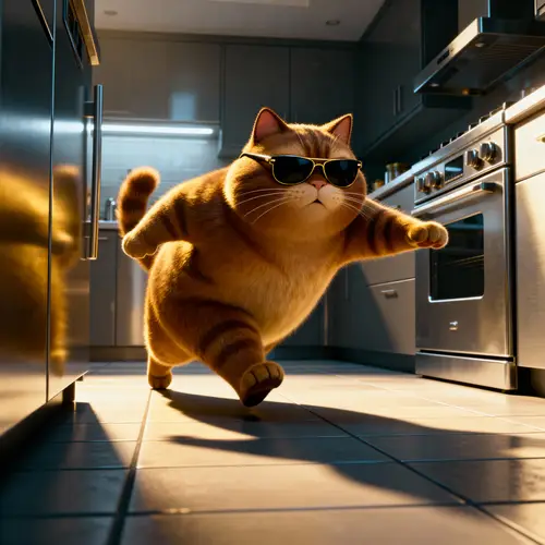 Sneaky Cat in Sunglasses: 3D Spy Adventure