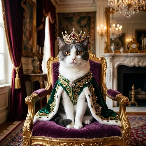 Princess Cat: Majestic Feline with Royal Elegance