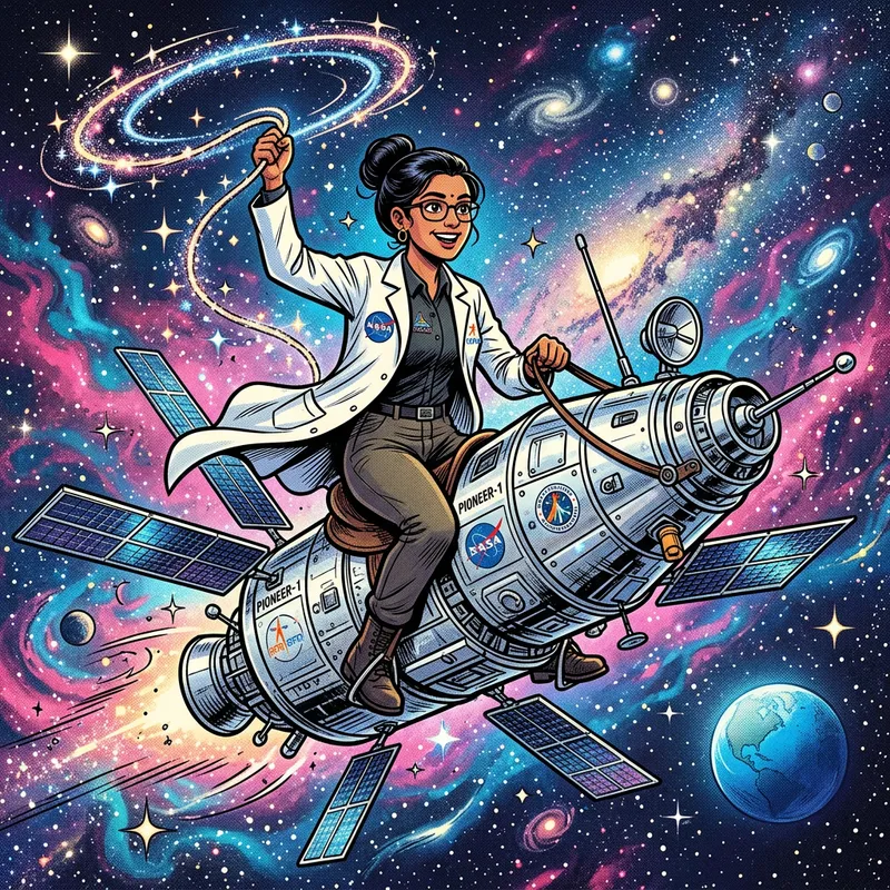 Space Explorer: South Asian Researcher Rides Satellite in Cosmic Adventure Space Explorer: South Asian Researcher Rides Satellite in Cosmic Adventure