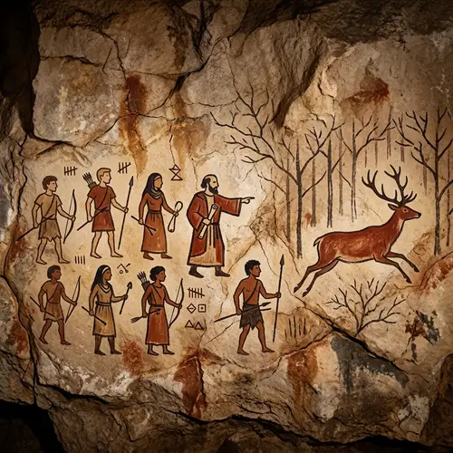 Academic Exploration: Scholar and Diverse Students Hunting Experience