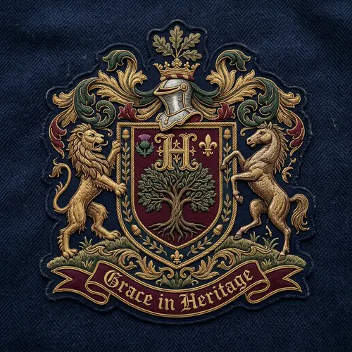 Elegant Family Crest with Historic Charm