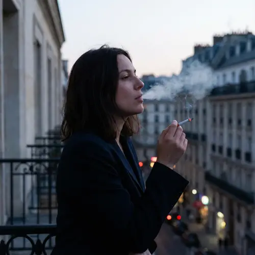 Make Her Smoke Cigarette - Captivating Imagery