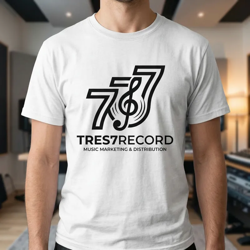 Creative Minimalist Logo Design for Tres7Record