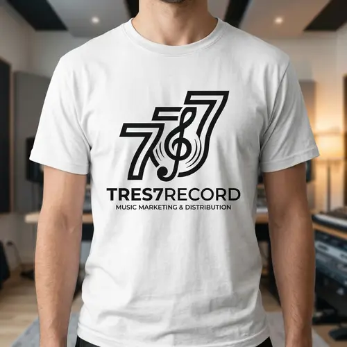 Creative Minimalist Logo Design for Tres7Record
