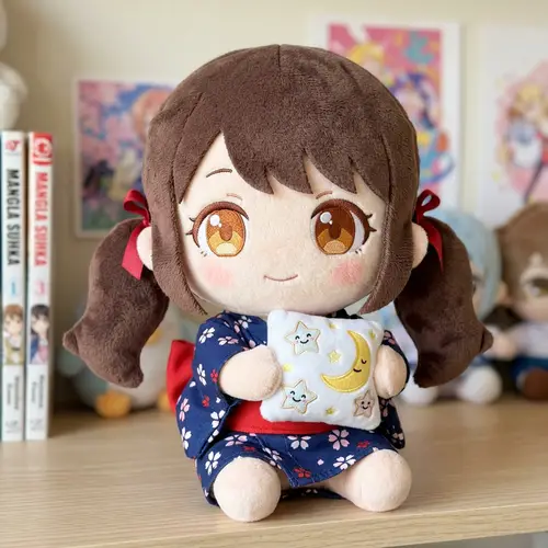 Adorable Stylized Anime Girl Plush Toy - Collectible Doll