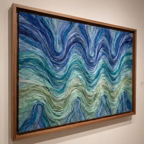 Graphical Design Waves: Abstract Motion Art