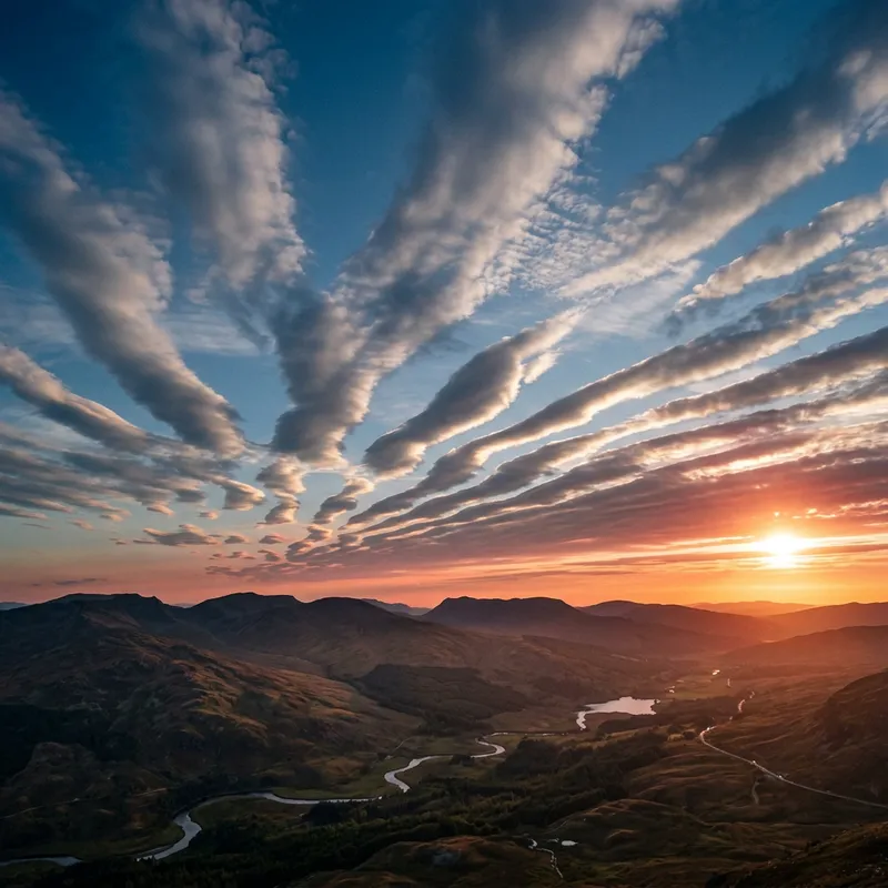 Narrow Wave Clouds: A Surreal Sky Phenomenon