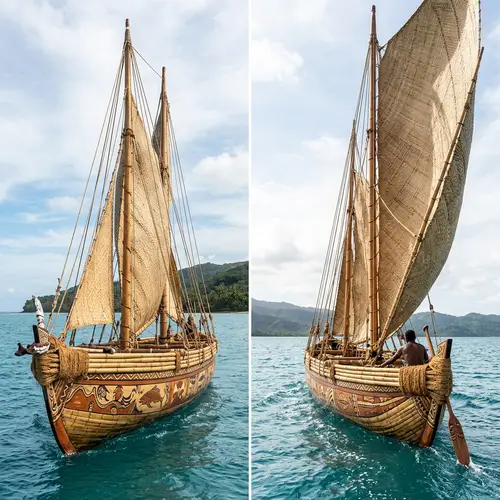 Traditional Lagatoi Canoe: Craftsmanship & Ancestral Tales Displayed