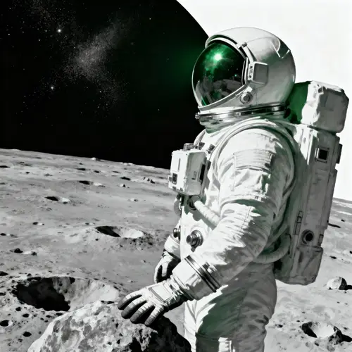 Astronaut on the Moon: A Cosmic Perspective