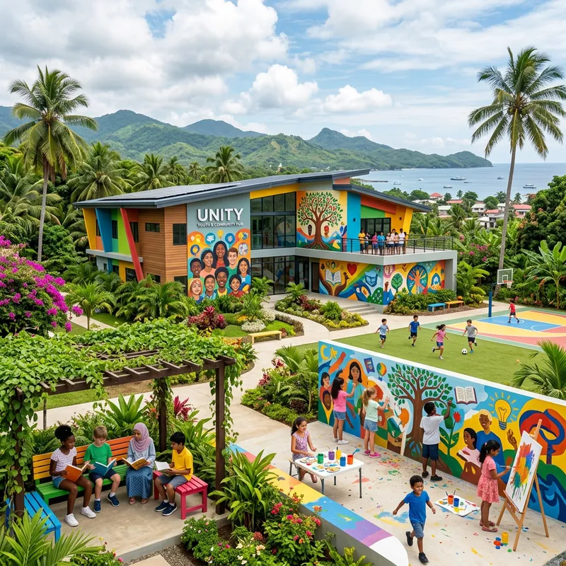 Mariveles Integrated Youth Center in a Tropical Setting