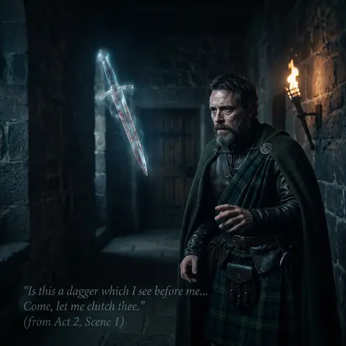 Macbeth's Dagger: Ambition & Murder Symbolism