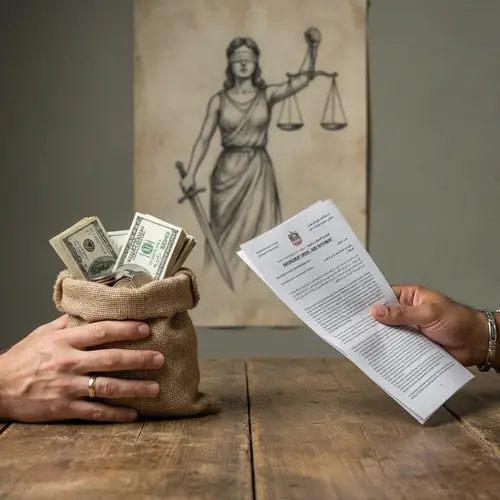 Financial Liability Payment | Debt Enforcement | Lady Justice Sketch