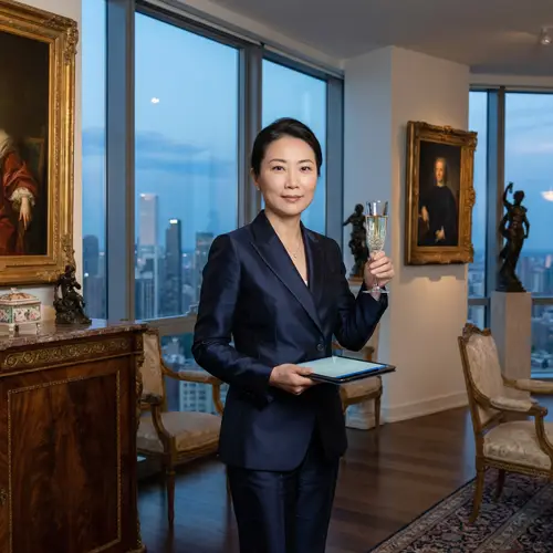 Elegant CEO's Wife in Luxury Setting