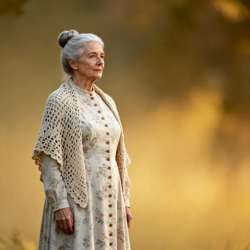 Timeless Grace: An Elegant Elderly Woman