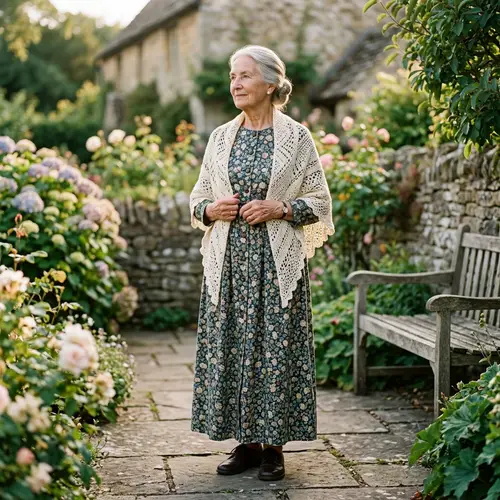 Timeless Grace: An Elegant Elderly Woman