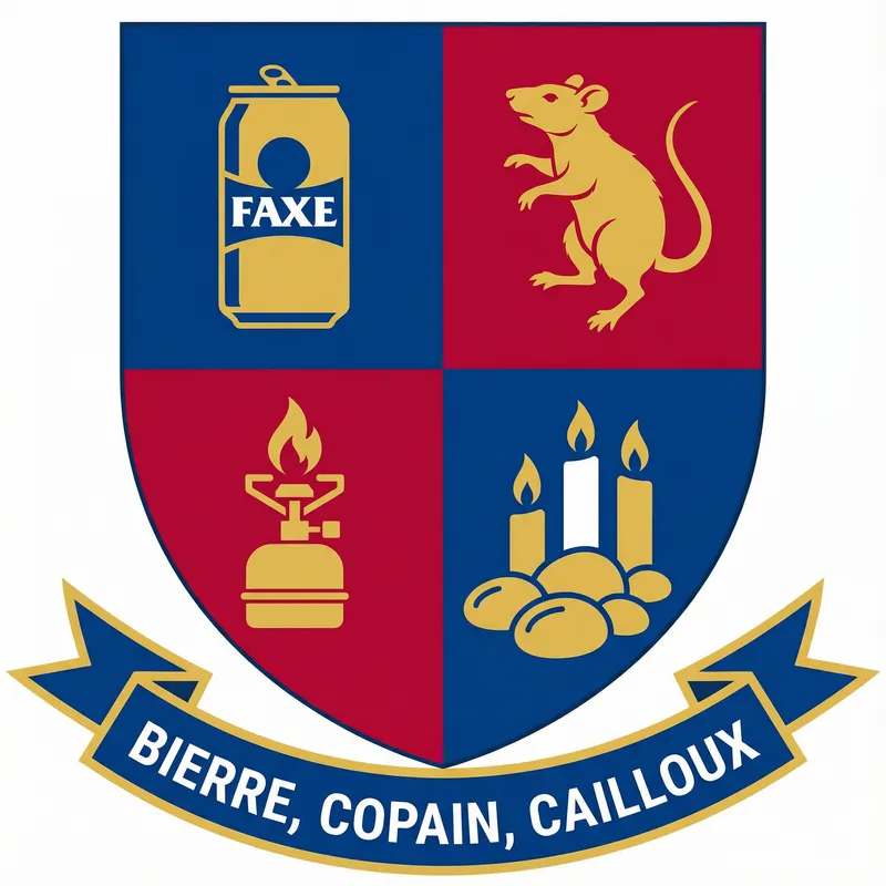 Stylized Coat of Arms Design Inspired by Modern France