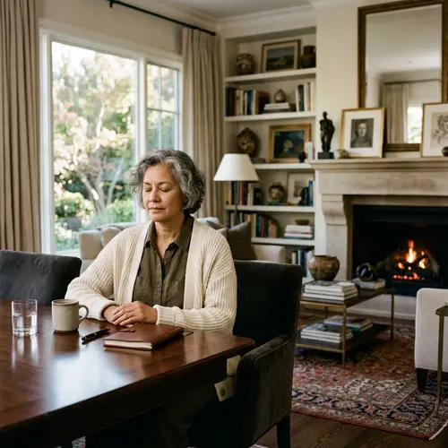 Relaxing Moments in an Upscale Living Room