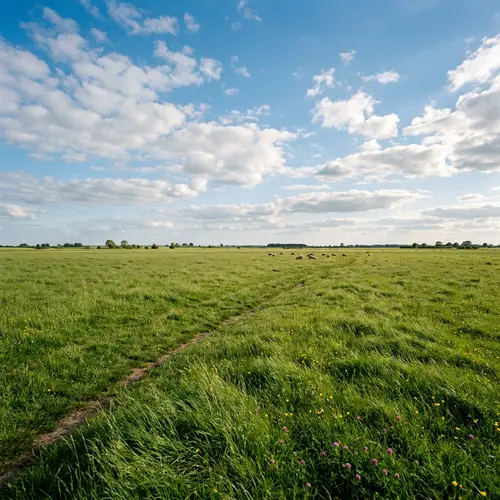 Lush Green Grass Flatlands | Natural Beauty