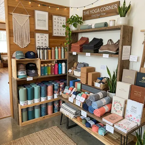Yoga Merchandise Corner: Mats, Apparel, Hats & More