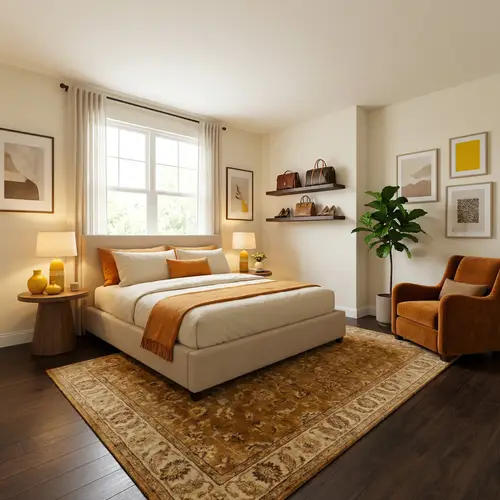 Luxurious and Cozy Bedroom with Minimalistic Aesthetic | Hermes-Inspired Design