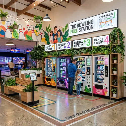 Modern Bowling Alley Vending Area | Fresh & Appealing Design