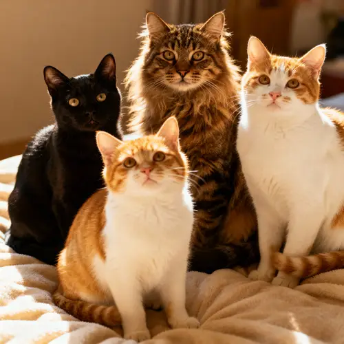 Meet My Four Adorable Cats