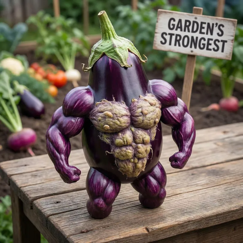 Muscular Eggplant: An Unconventional Twist