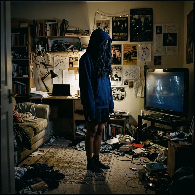 Mysterious Woman in Dark Room | Ambient Glow Shadows Mysterious Woman in Dark Room | Ambient Glow Shadows