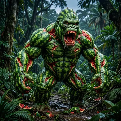 Gorilla Watermelon Monster - Unique Creature