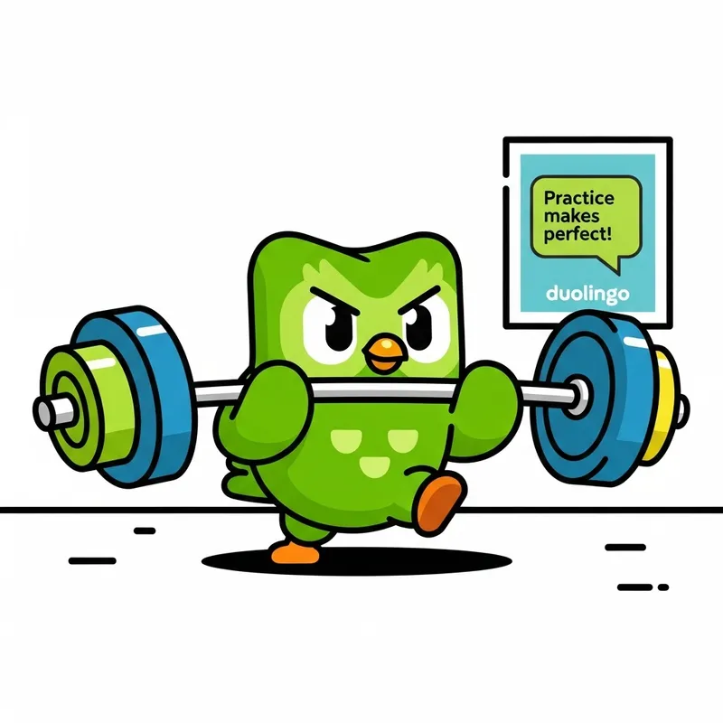 Mascot Design: Fitness Meets Duolingo Style