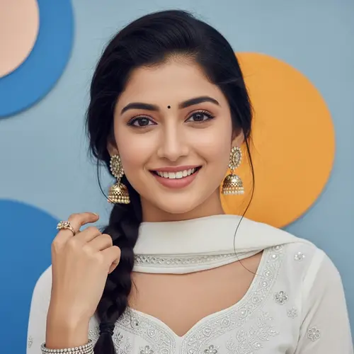 Elegant South Asian Woman in Stylish Attire