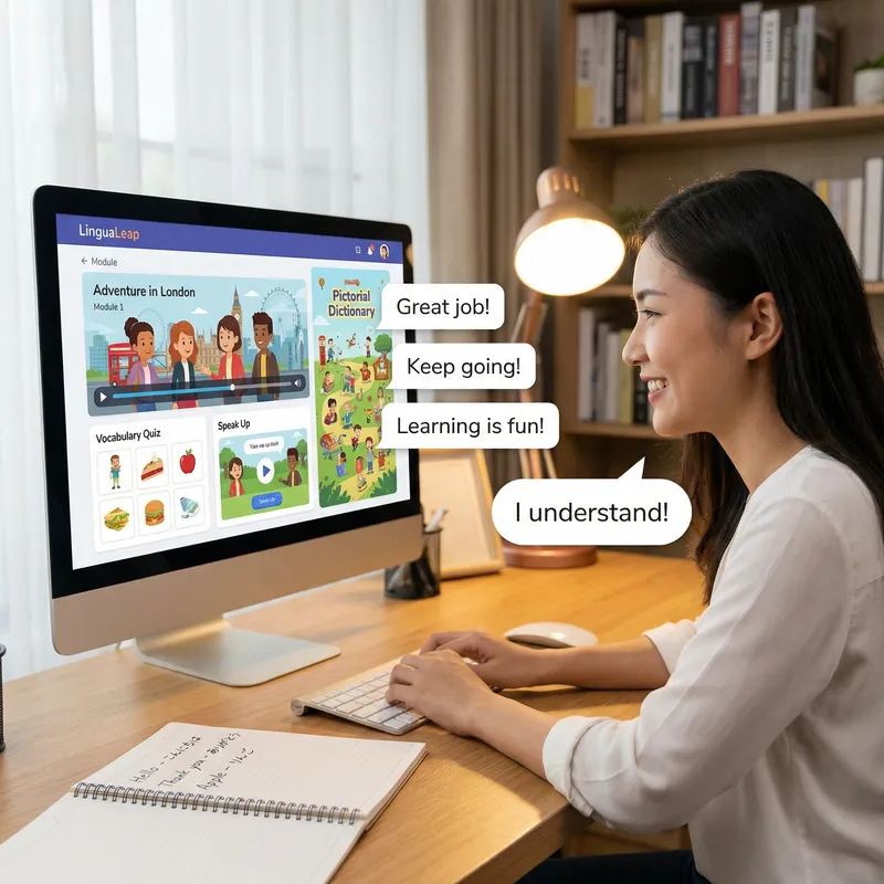 Interactive English Language Learning Platform | Engaging Lessons