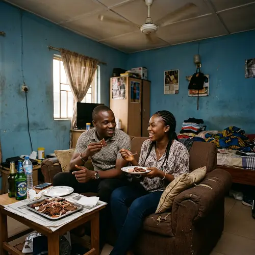 Suya Moments: Cozy Nigerian Home Life